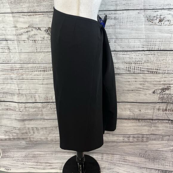 Suit Studio Skirt Plus sz 18 Classic Black Straight Knee Career Business Church - Picture 5 of 7